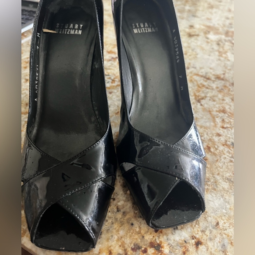 Stuart Whitman Black High Heels used.